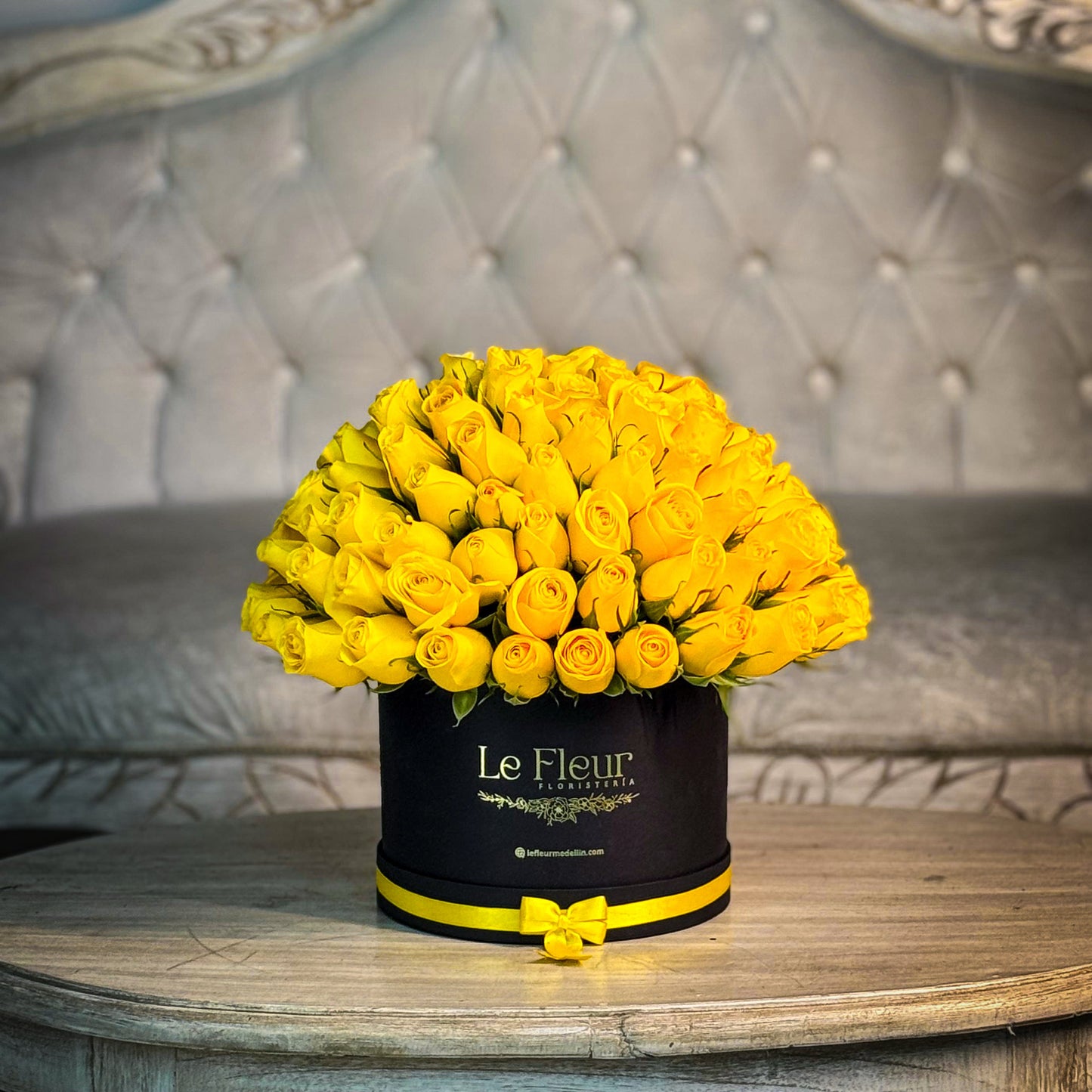 Pompon 100 Rosas Amarillo 💛