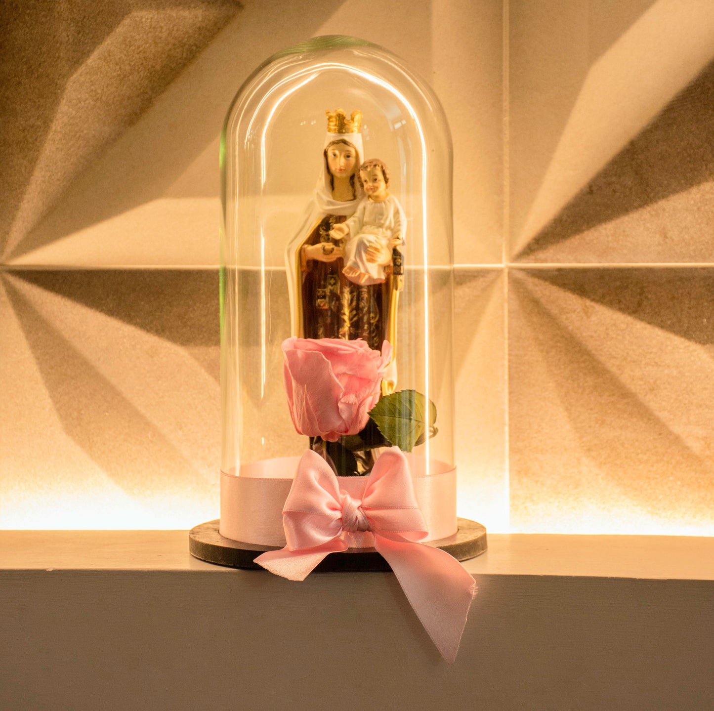 Virgen A Color+ Rosa Preservada 🌹