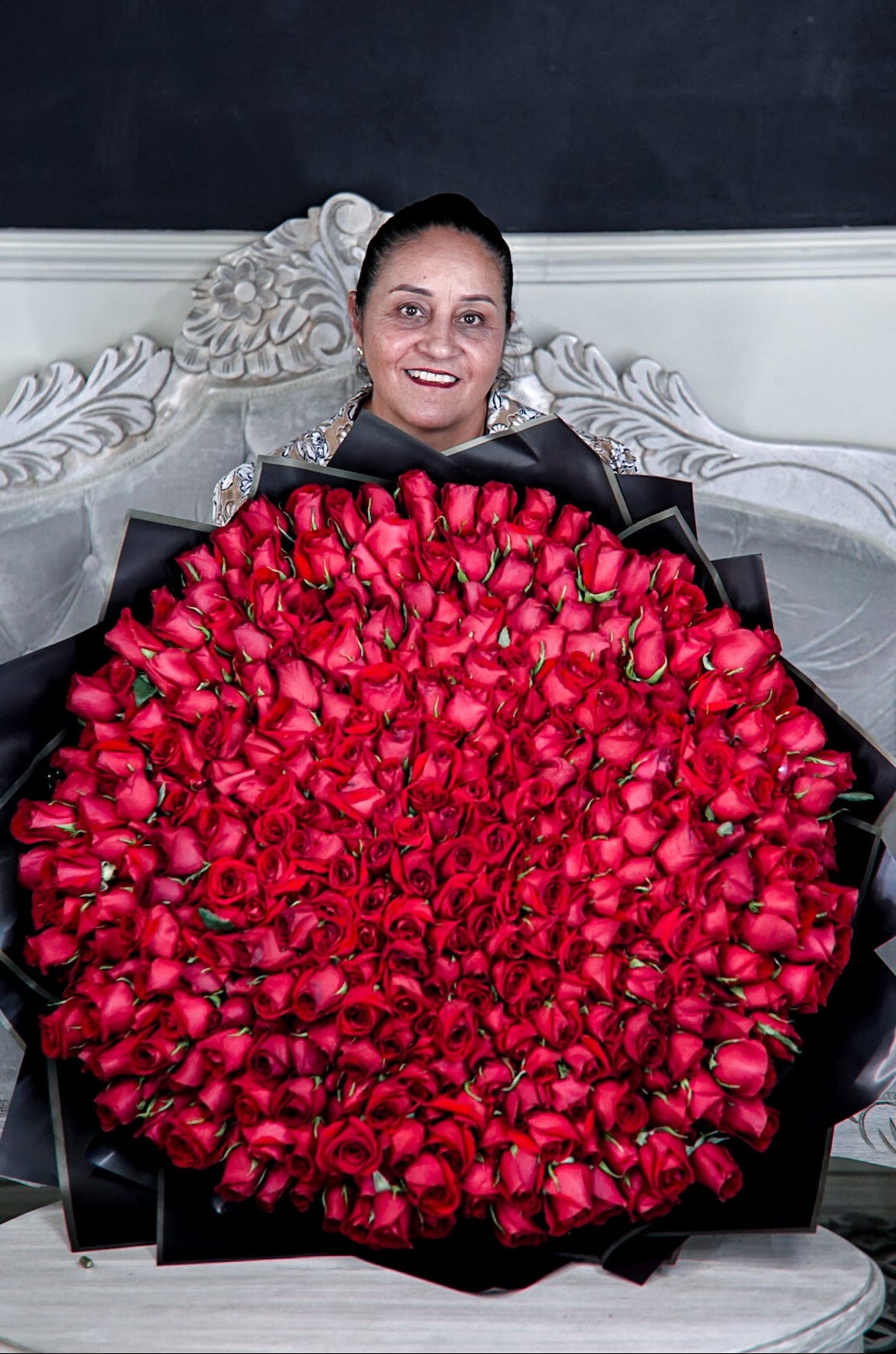 Buquet Buchon Gigante De 1.000 Rosas De Exportacion  🌹