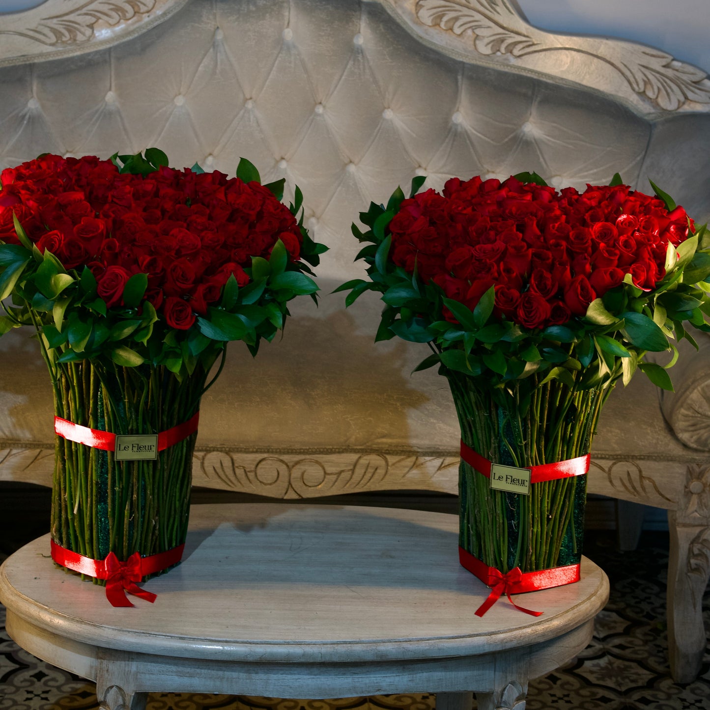 Corazon 3D con 100 Rosas Con Tallos 🌹