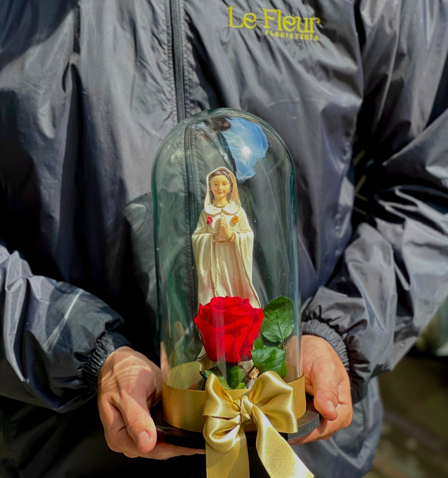 Virgen A Color+ Rosa Preservada 🌹