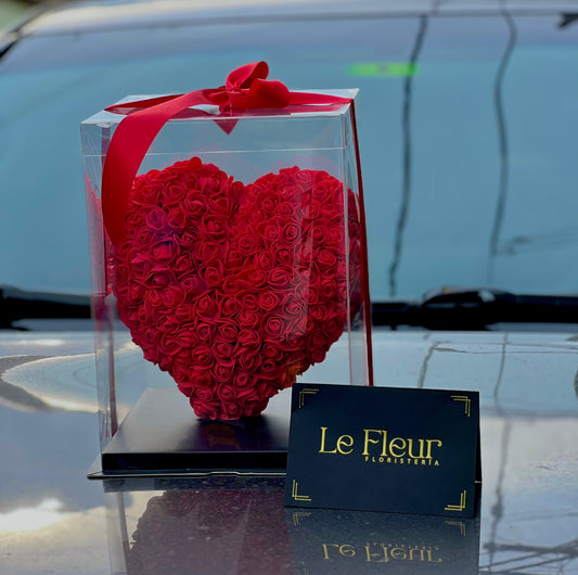 Corazon 30 Cm 🌹 De Rosas Hechos a Mano